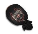 SKULLCAP-FLAMES,QUICKDRY,BLK