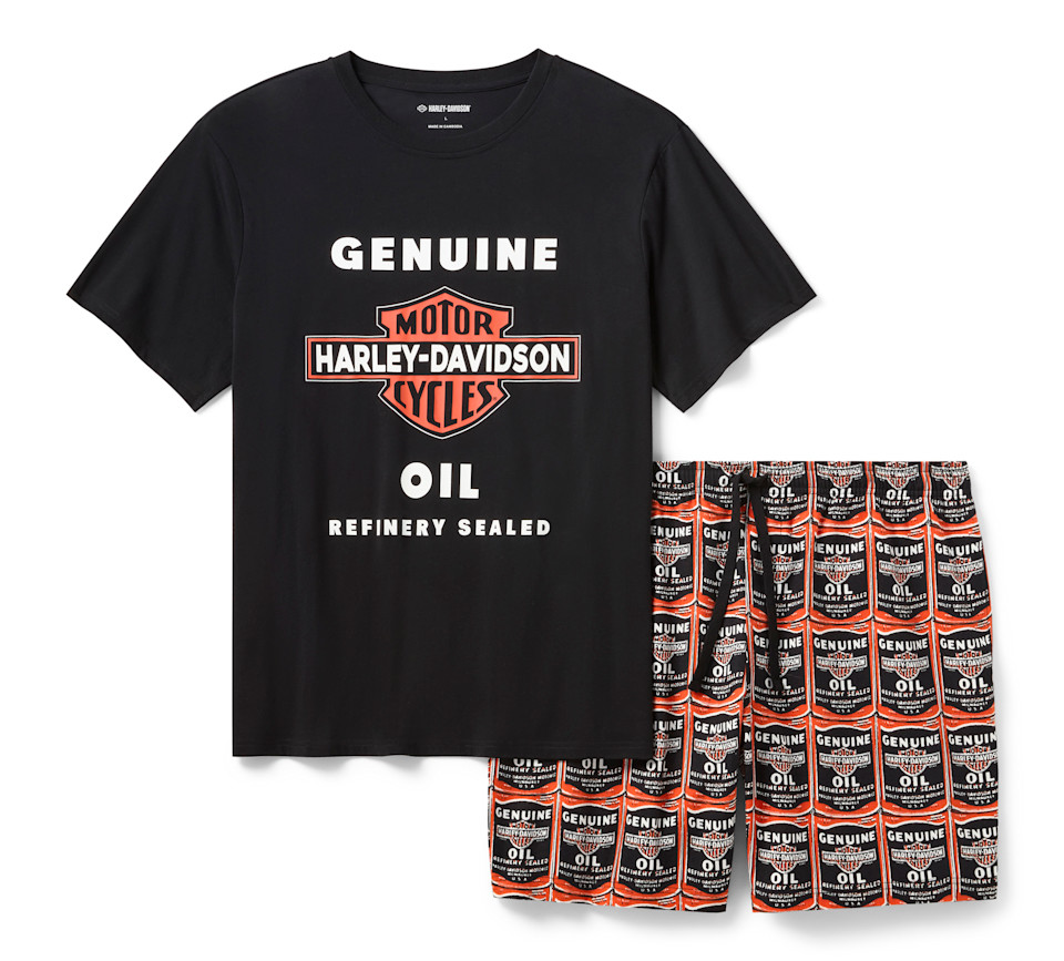 Oil Can Bar & Shield  Pajama Shorts Set