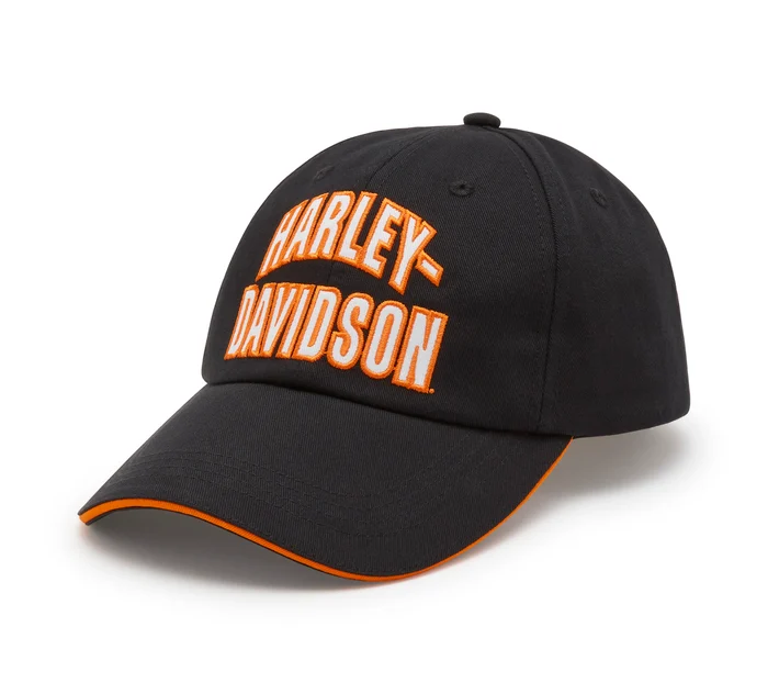 [97708-25VW] Essential Arched Font Ponytail Cap
