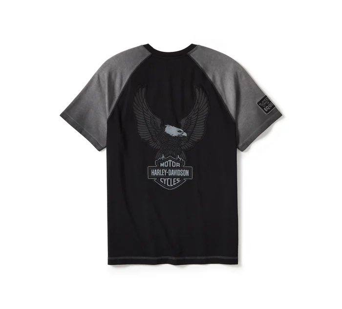 Men's Iron Bond II Short Sleeve Tee - Colorblock - Harley Black & Asphalt