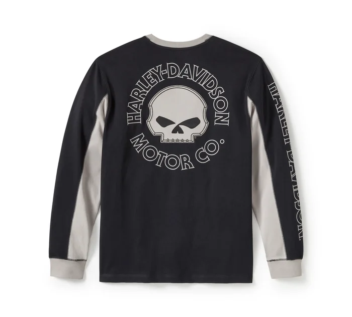 Willie G ™ Skull Colorblock Long Sleeve Tee