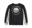 Willie G ™ Skull Colorblock Long Sleeve Tee