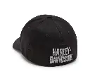 Willie G Skull Reflective Softail Stretch Fit Baseball Hat