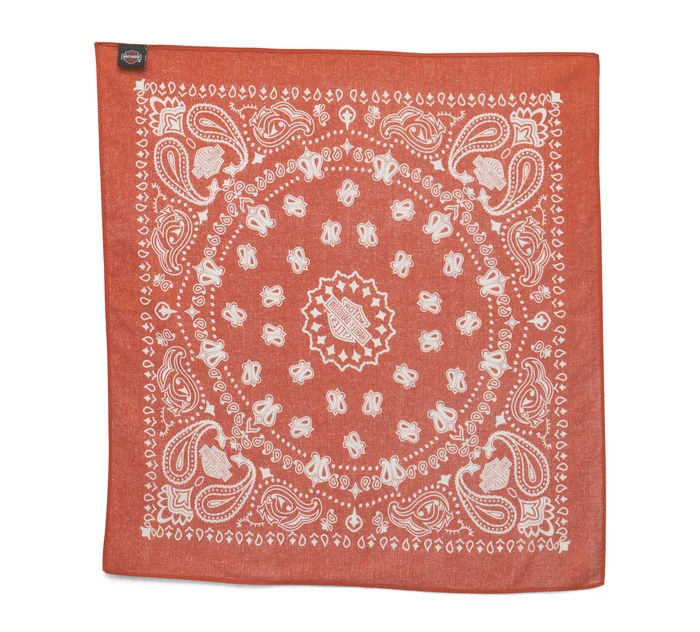 American Heritage Oversized Bandana - Vintage Orange