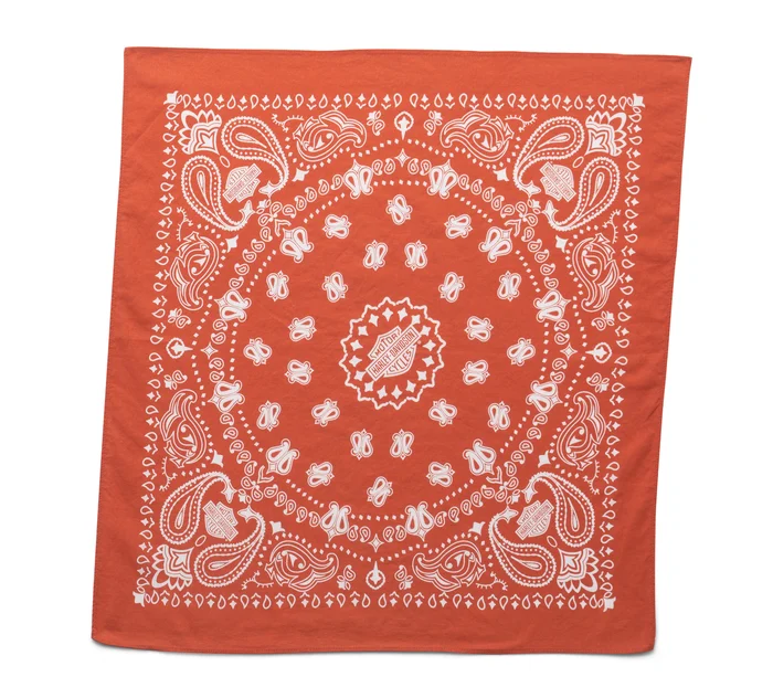 American Heritage Oversized Bandana - Vintage Orange