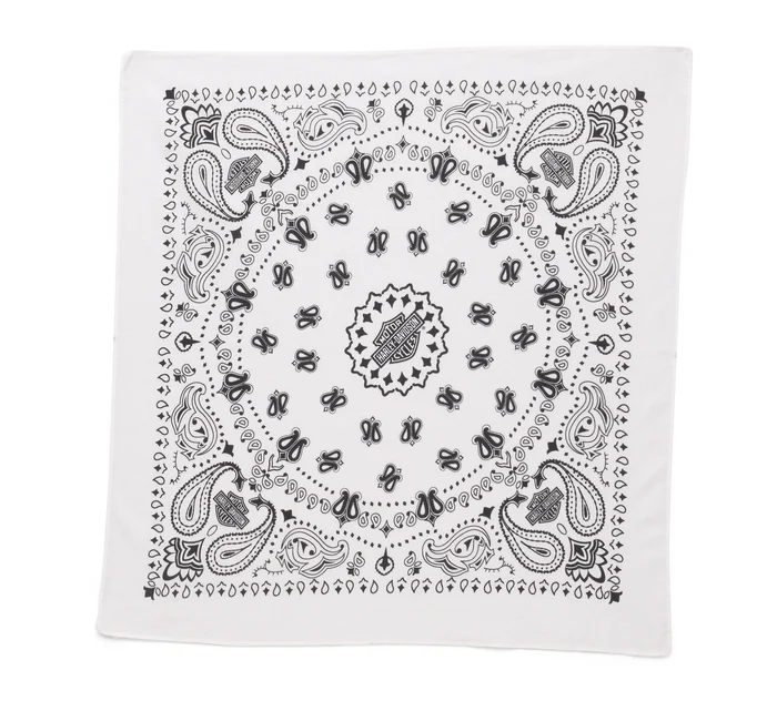 American Heritage Oversized Bandana - Bright White