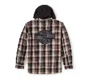 Metal Bound Long Sleeve Hooded Shirt