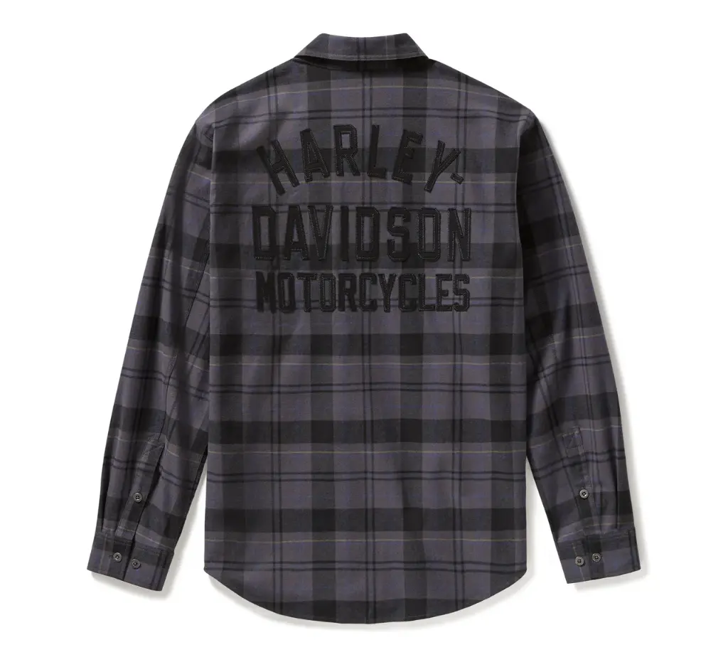 Racer Font Yarn Dyed Plaid Shirt