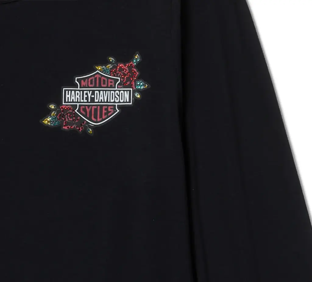 Serpent Rose Bling Top