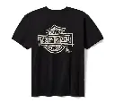 Willie G Sketchy Bar & Shield Ringer Tee - True Black