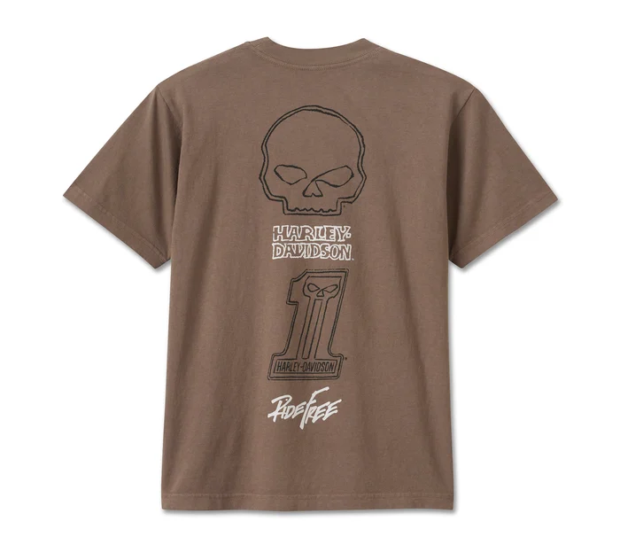 Willie G Ride Free! Tee - Dark Grey