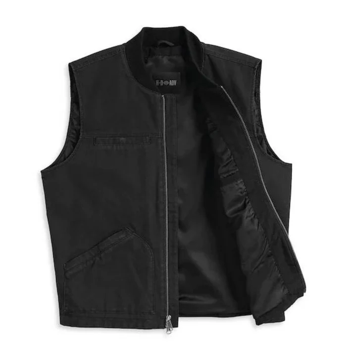 Black Beauty Men's Scenic H-D ADV Canvas Vest