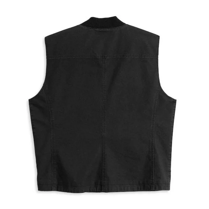 Black Beauty Men's Scenic H-D ADV Canvas Vest