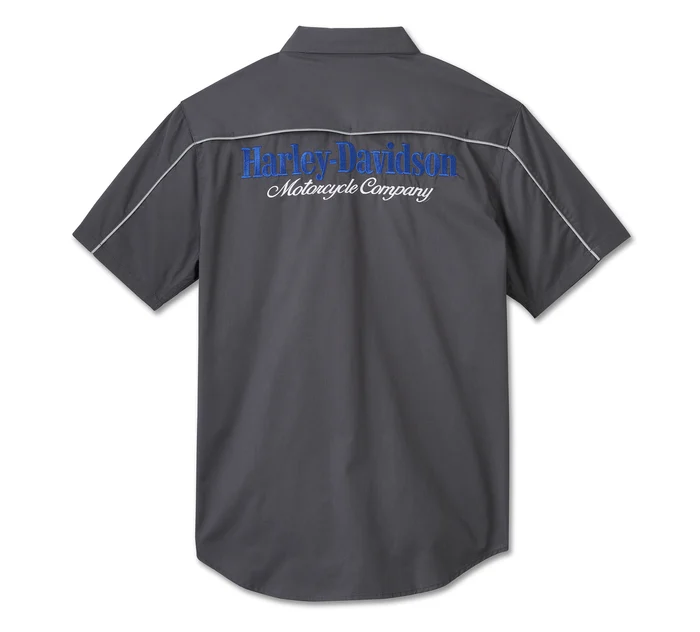 H-D TECH The End Line Short Sleeve Shirt - Blackened Pearl