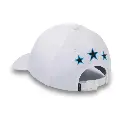Women's Three Stars Bar & Shield Adjustable Cap - Bright White