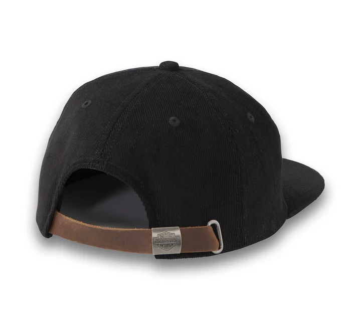 Stacked Bar & Shield 5-Panel Cap