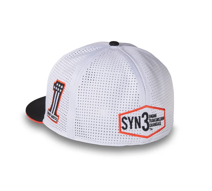 Screamin' Eagle Fitted Baseball Cap - Bright White