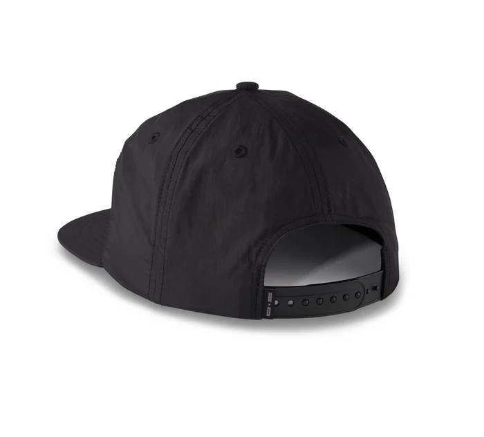 Rising Eagle Vintage Five Panel Adjustable Cap - Harley Black