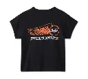 Women's Willie G Winged Wheel Baby Doll Tee - True Black
