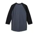 Men's Throttle Back 3/4 Sleeve Tee - Colorblocked - Ombre Blue