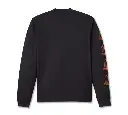 Willie G #1 Skull Sketch Long Sleeve Tee - True Black
