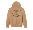 Eagle Soars Alone Slub Hoodie - Tannin