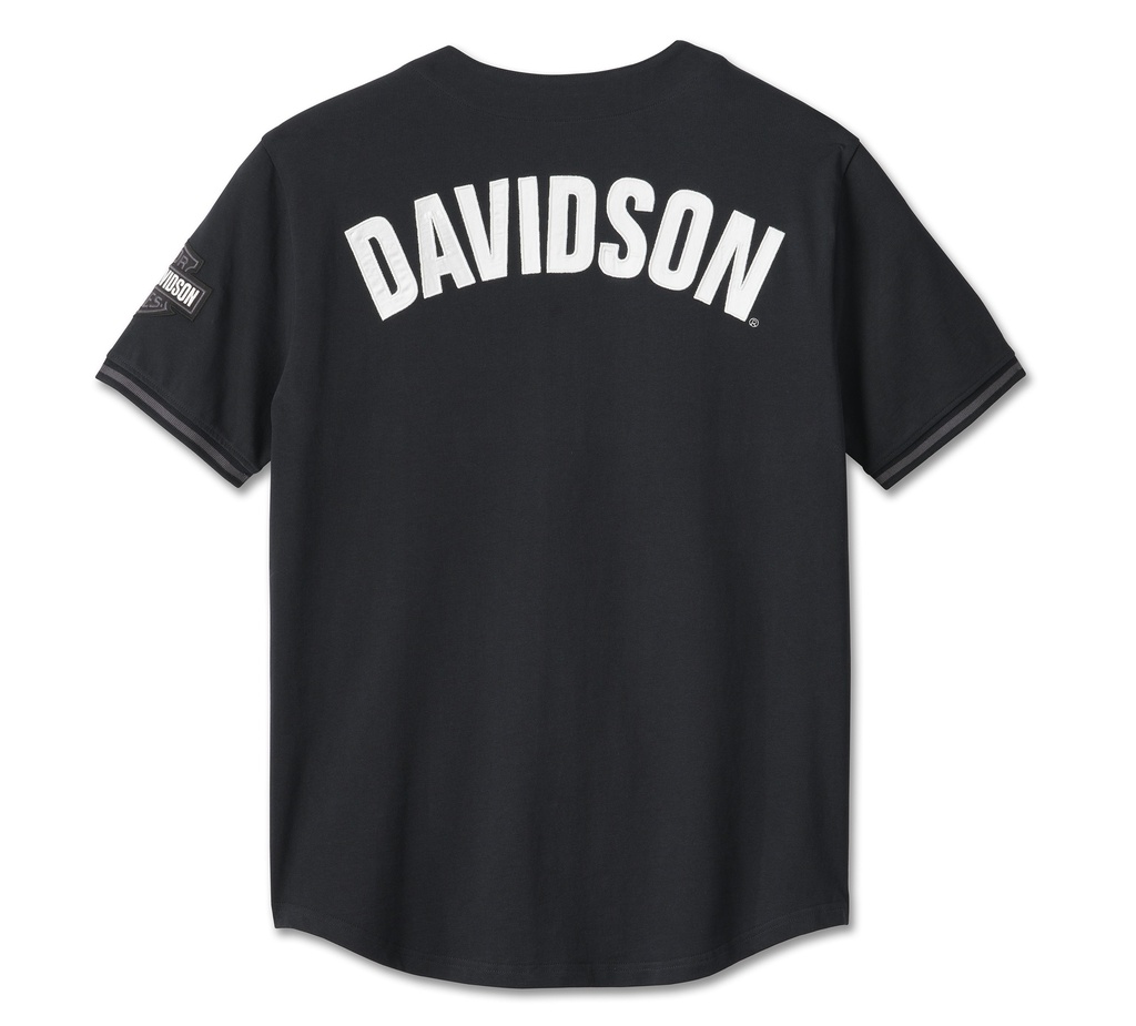 Men's Smokin' Baseball Jersey - Harley Black