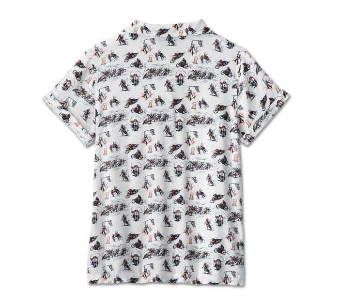 Women's Twisty Aloha Print Shirt