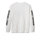Men's Bar & Shield Long Sleeve Tee - White