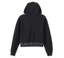 Women's Harley-Davidson Cropped Full Zip Hoodie - Harley Black