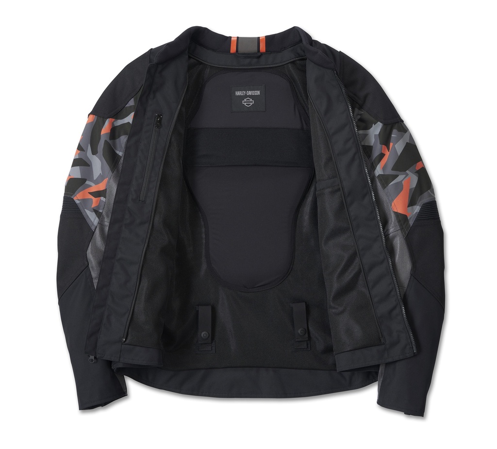 Men's Harley-Davidson Brawler Camo Mixed Media Jacket