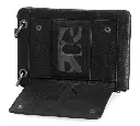 Classic Phone Case Leather Crossbody Purse - Black