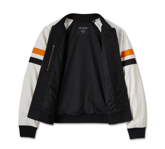 Women's Stacked Bar & Shield Bomber Jacket