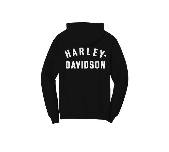 Women's Special Racer Font Zip Front Hoodie - Black Beauty