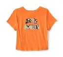 Essential Arched Font Babydoll Tee - Harley Orange
