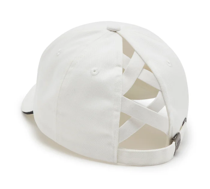 Essential Arched Font Ponytail Cap - Cloud Dancer