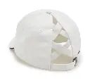 Essential Arched Font Ponytail Cap - Cloud Dancer
