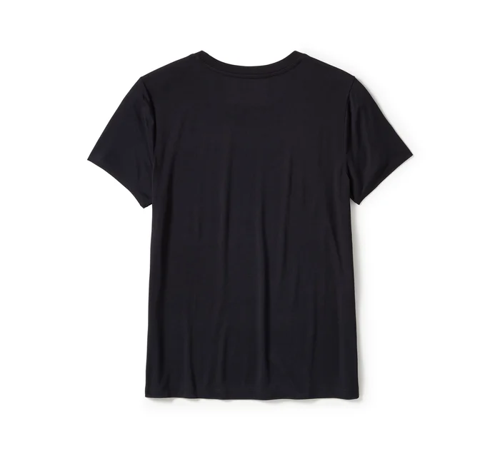 Essential Bling Crew Neck Tee - Harley Black
