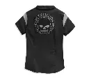 Women's Willie G Skull Logo Zip-Front Shirt