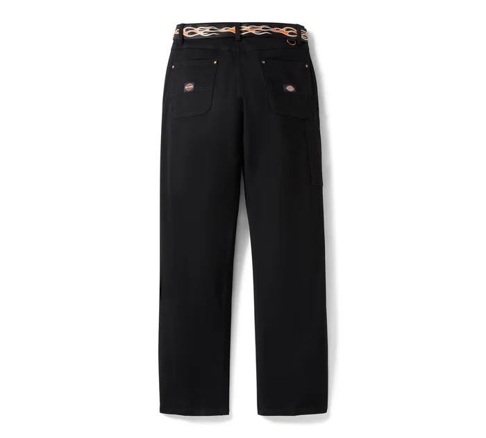 Dickies x H-D® Flex Fit Double Pocket Carpenter Pant w/ Flame Belt