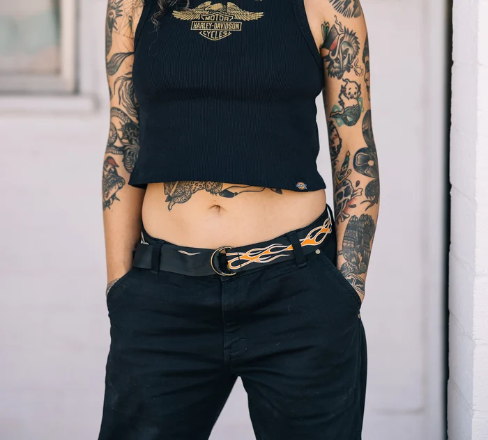 Dickies x H-D® Flex Fit Double Pocket Carpenter Pant w/ Flame Belt