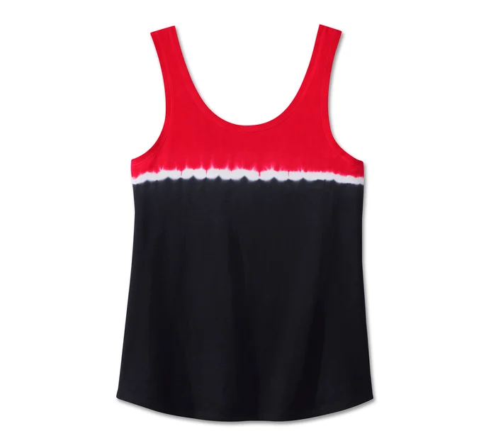 Women's Red Handed Dip Dye Tank