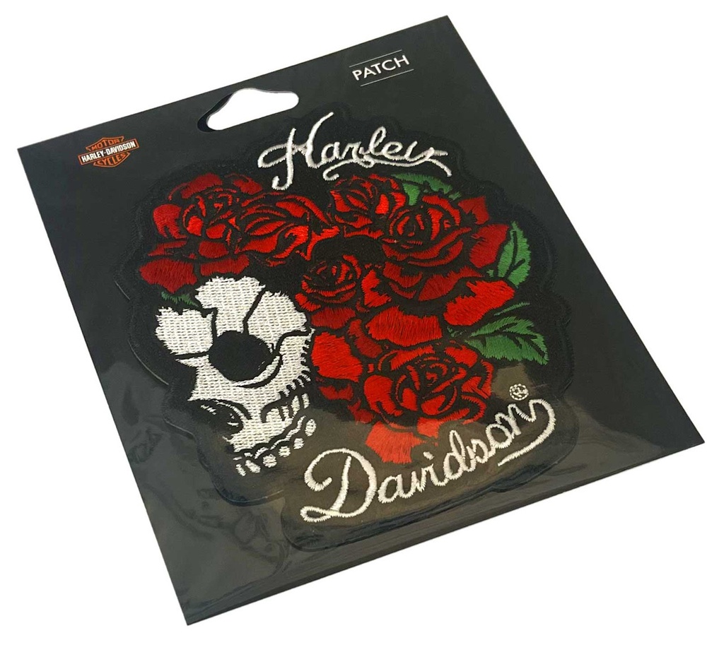 5" ROSE SKULL PATCH