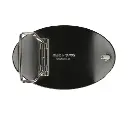 Women's Oval Embellished Belt Buckle - Antique Nickle Finish