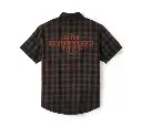 Bar & Shield Plaid Short Sleeve Shirt