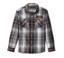 Men's Stacked Bar & Shield Long Sleeve Plaid Shirt - Plaid - Harley Black & Blackened Pearl