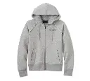 Women's Classic Bar & Shield Zip Front Hoodie - Light Grey Heather
