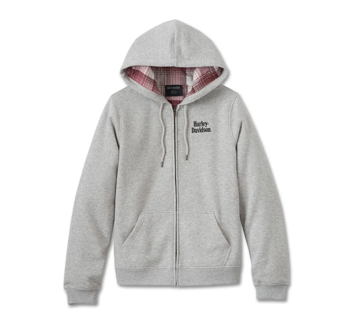 Women's Harley-Davidson Forever Flannel Lined Full Zip Hoodie