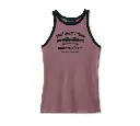Women's Stacked Bar & Shield Racerback Tank - Wistful Mauve