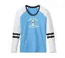 Women's First-Class Long Sleeve Raglan Top - Colorblock - All Aboard & Bright White